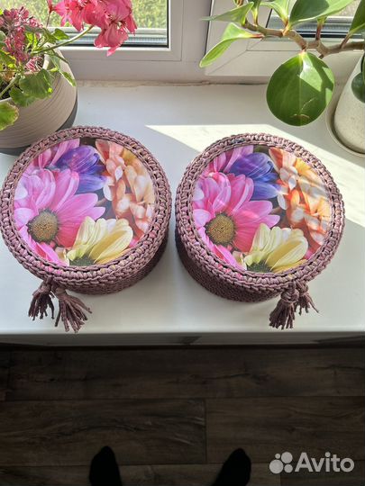 Корзина интерьерная из полиэфирного шнура