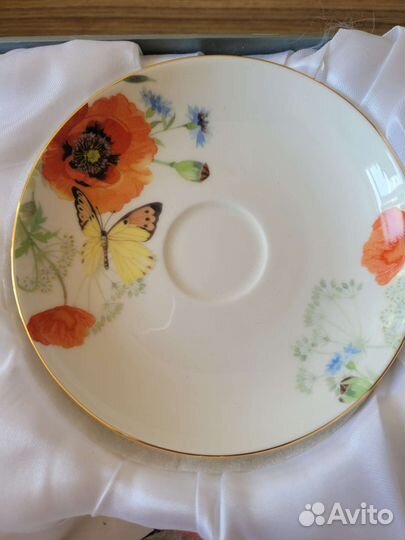 Сервиз чайный костяной фарфор Top art