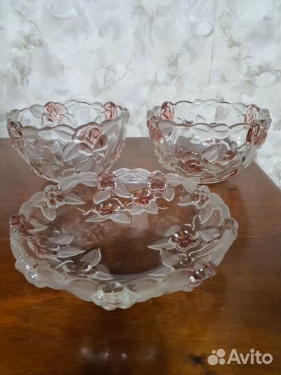 Новые конфетницы и вазы из стекла Германия