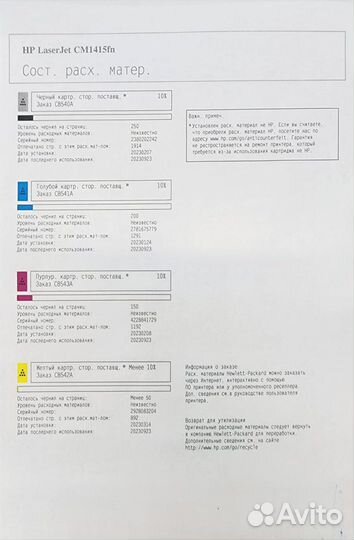 Принтер laser jet pro cm1415