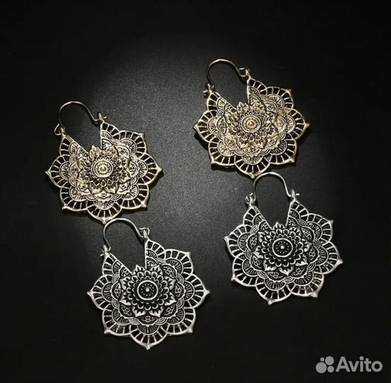 Серьги в стиле бохо