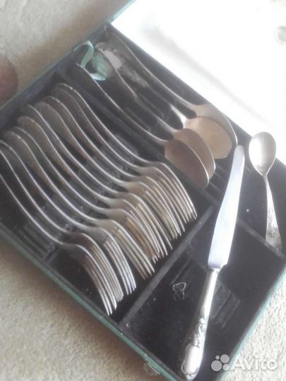 Мельхиоровые столовые приборы СССР