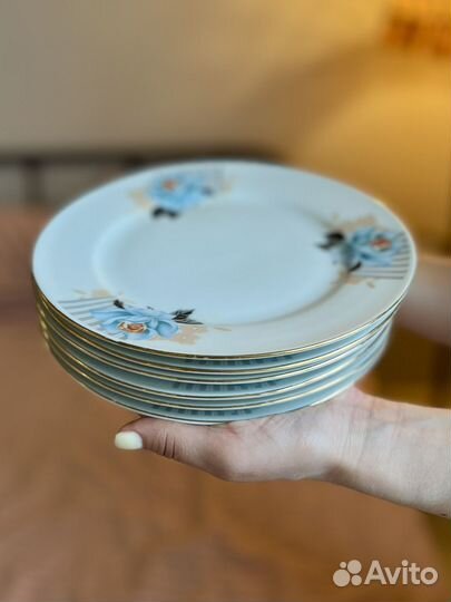 Фарфоровый набор посуды 6шт y2k китай