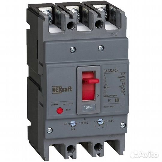 Автоматический выключатель DEKraft ва-332А 3P, 50А