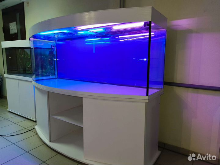 Аквариум 680 свет биофильтр фон подставка