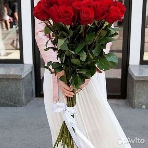 Длинные высокие розы 110 150 160 180 200 см