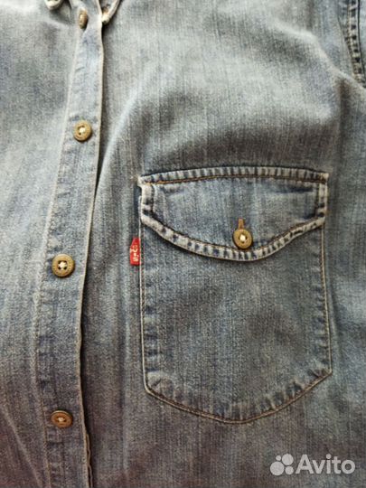 Рубашка джинсовая Levi's оригинал винтаж М