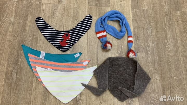 Детские шарфы шарфики-слюнявчики