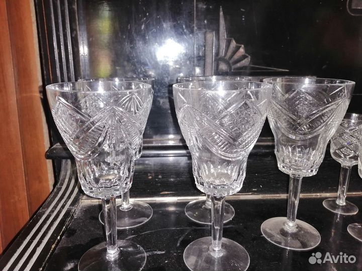 Хрустальные рюмки на ножке СССР