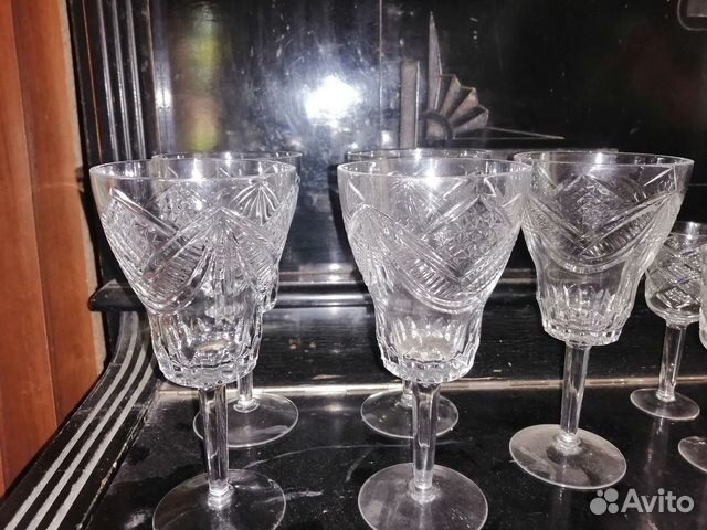 Хрустальные рюмки на ножке СССР