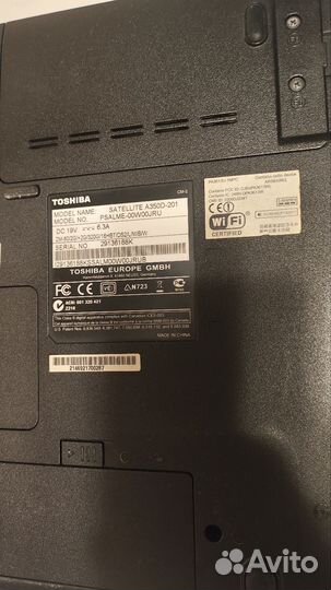 Ноутбук toshiba satellite