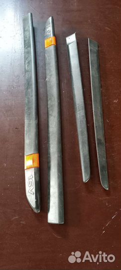 Молдинги на задние двери Рено лагуна, 2 Лифтбек