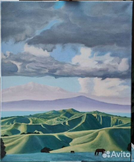 Картина маслом на холсте, 38х46см