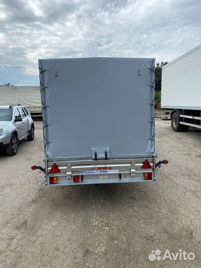 Двухосный прицеп мзса817735 кат.В кузов 4,5на 1,5м