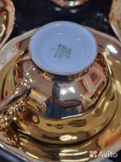 Кофейный сервиз, Золотое мокко. Польша 70 е го