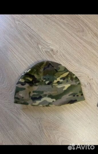 Шапка камуфляж флис