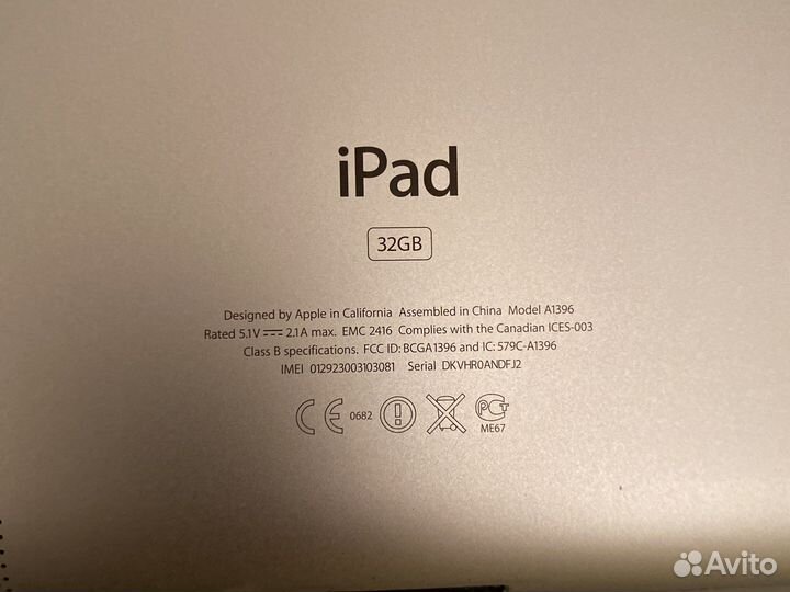 iPad 2 A1396 32 Gb GSM