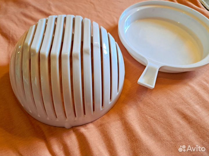 Миска с крышкой для нарезки салатов