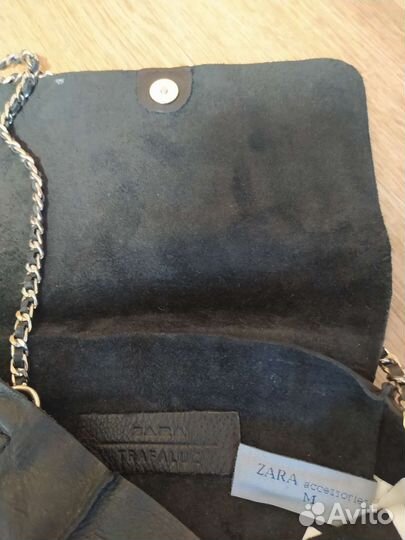 Сумка zara натуральная кожа
