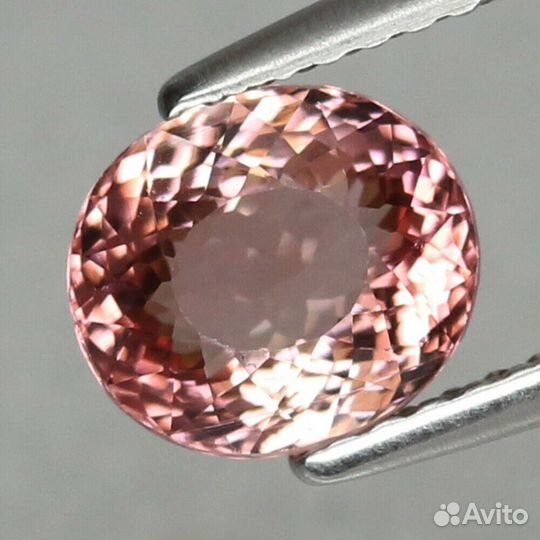 Турмалин натуральный 1,68Ct 8х7мм VVS Розовый овал