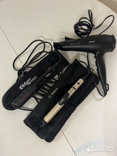 Фен Phillips Щипцы Mark smidt Щипцы Bosch