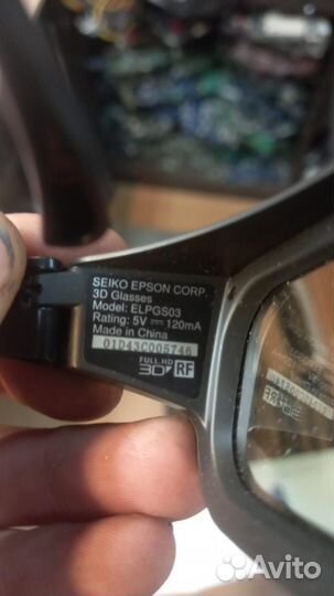 3D-очки Epson elpgs03Активные Bluetooth