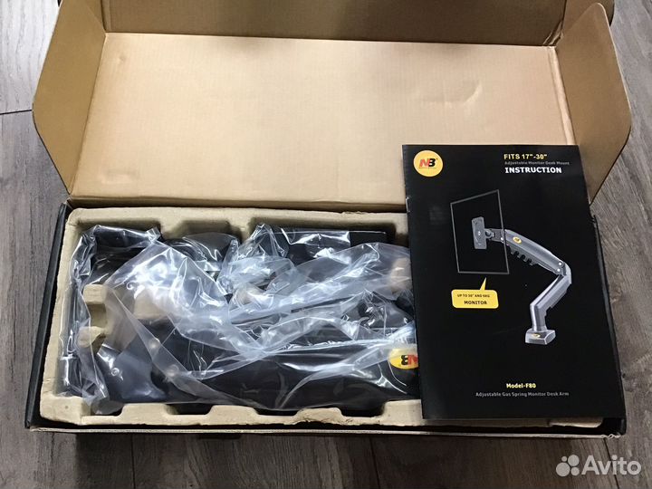 Крепление для монитора с газлифтом и USB 3