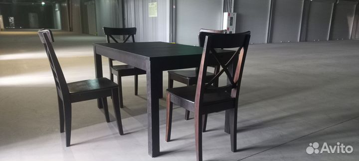 Стол и 4 стула IKEA ingolf