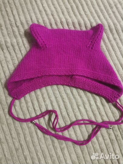 Шапка чепчик с ушками