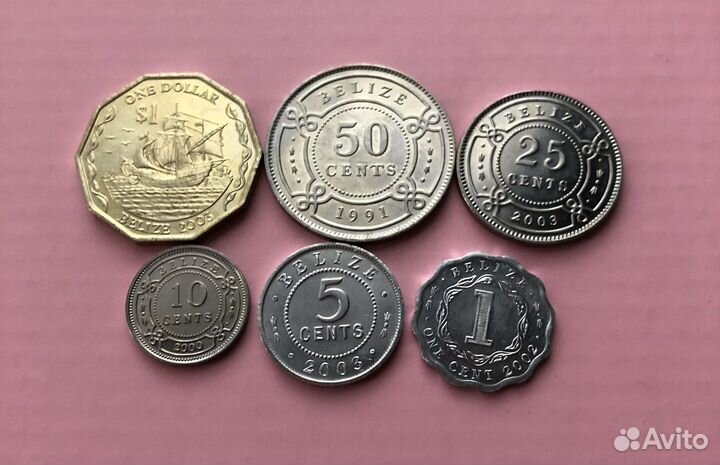Белиз набор монет