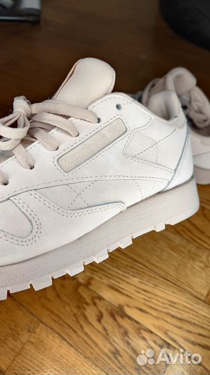 Кроссовки женские Reebok classic leather розовые