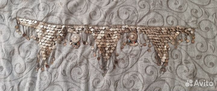 Необычный пояс с монисто для восточных танцев