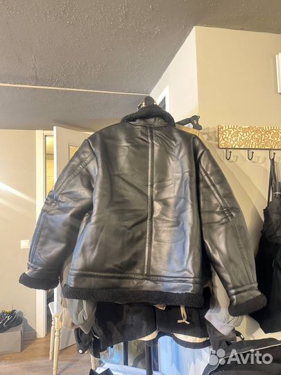 Дубленка Gu Undercover Black Leather Оригинал