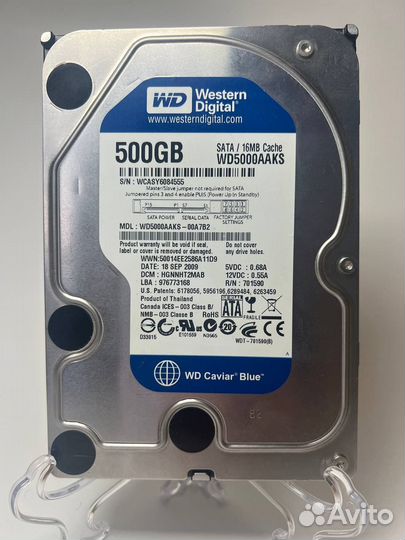 Жесткий диск wd blue 500gb