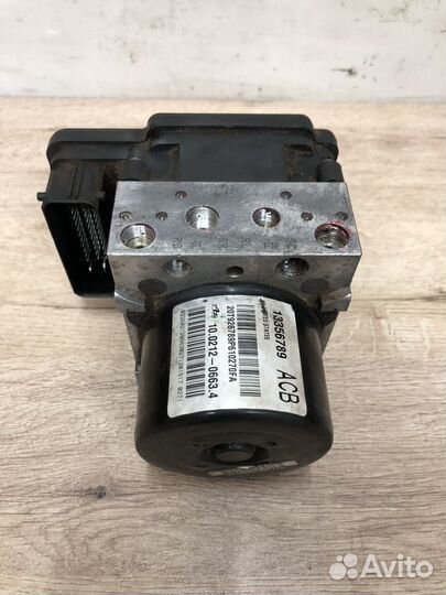 Блок Abs Opel Astra j 13356789