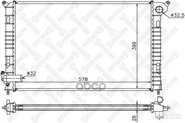 10-26785-SX радиатор системы охлаждения Mini C