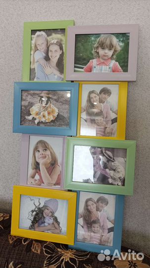 Рамка 8 фото для фотоколлажа