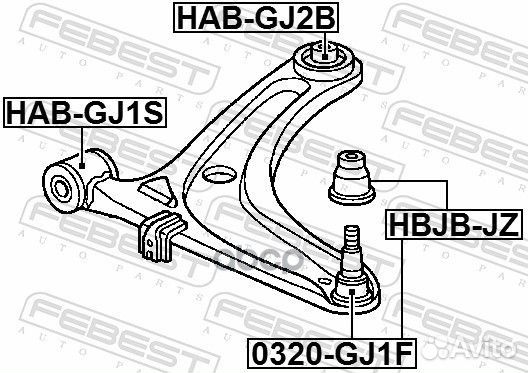 Сайлентблок рычага задний honda airwave GJ1/GJ2