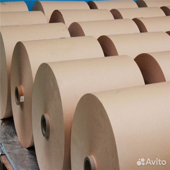 Крафт-бумага в рулонах от 450 - 550 кг. Ф. 1020 мм