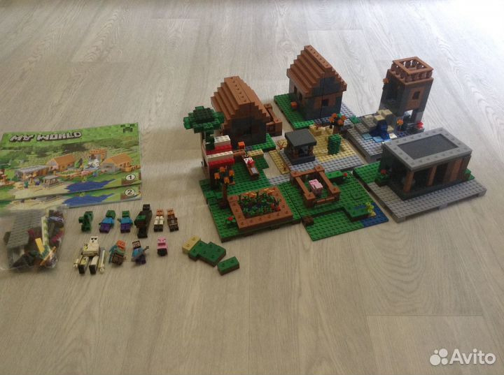 Аналог lego майнкрафт, б/у