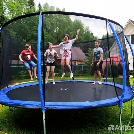 Батут 4 метра с защитной сеткой