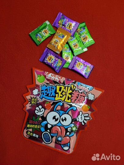 Набор кислых и шипучих азиатских сладостей 10шт