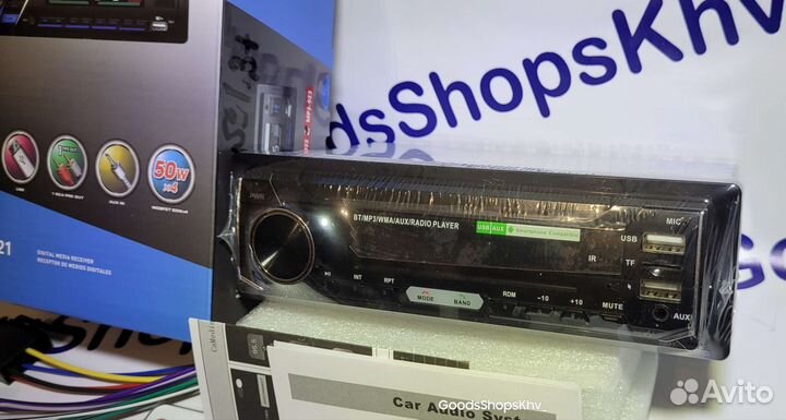 Автомагнитола 1din BT/USB/SD/AUX цветной экран