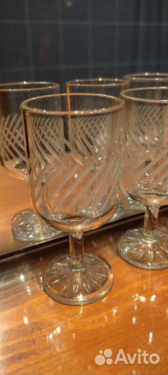 Рюмка на ножке хрусталь винтаж СССР