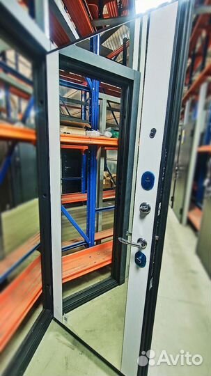 Дверь входная металлическая с зеркалом