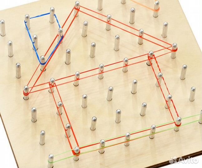 Геоборд Монтессори именной новый в подарок