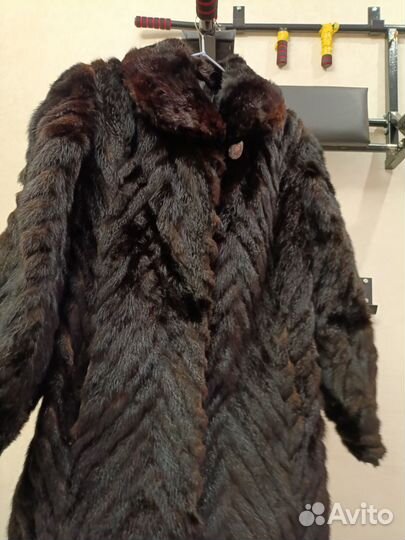 Шуба из норки хвостики