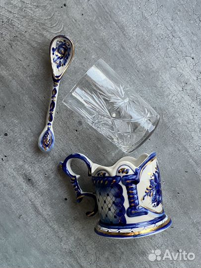 Подстаканник гжель