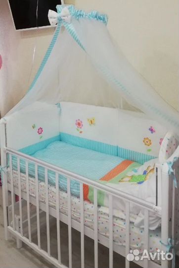 Кроватка маятник +матрас