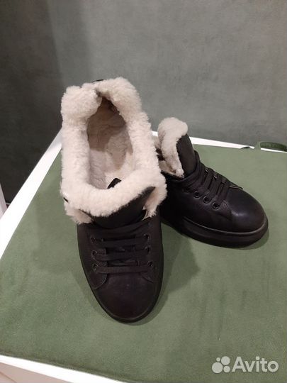 Ботинки женские зимние 38 размера, кожаные